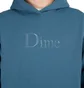 Dime Classic Embroidered Hoodie (Blau)