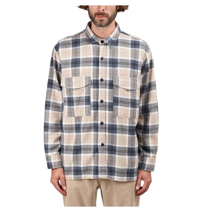 Edwin Big Shirt Longsleeve (Grau / Beige)