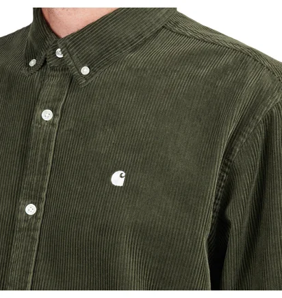 Carhartt WIP Longsleeve Madison Cord Shirt (Grün)