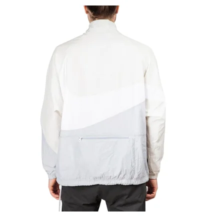 Nike Swoosh Woven Halfzip Jacket (Grau / Weiß / Beige)