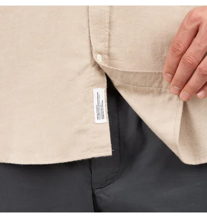 Norse Projects Anton Brushed Flannel Shirt (Beige)