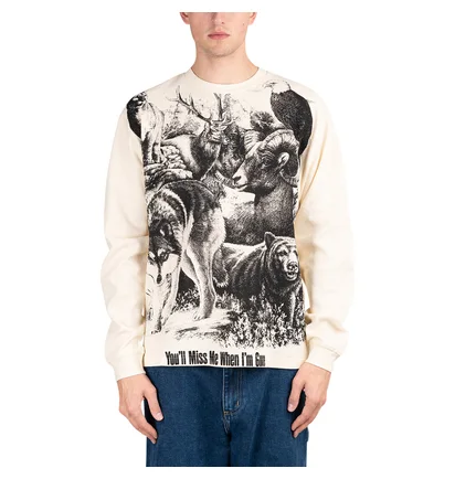 Pleasures Revival Thermal Longsleeve (Beige / Schwarz)