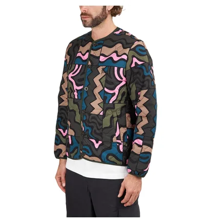 Parra Gem Stone Pattern Quilted Jacket (Multi)