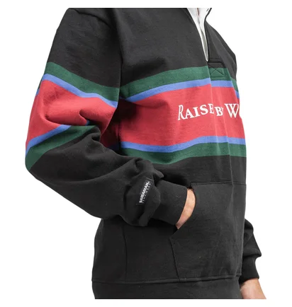 Raised by Wolves Barbarian Rugby Sweater (Schwarz)