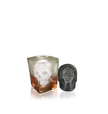 Raised by Wolves Skull Ice Cube Mold (Schwarz)