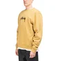 Stüssy Stock Embroidered Crewneck (Khaki)