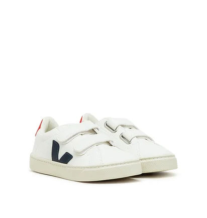 Veja Kids Esplar Velcro Chromefree (Weiß / Navy / Rot)