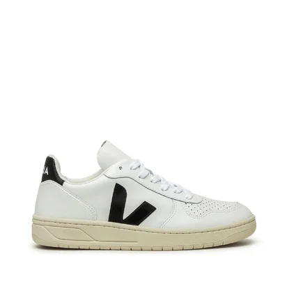 Veja WMNS V-10 Leather (Weiß / Schwarz)