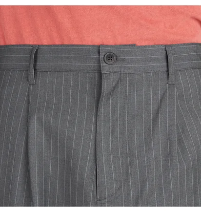 Stüssy Striped Volume Pleated Trouser (Grau)