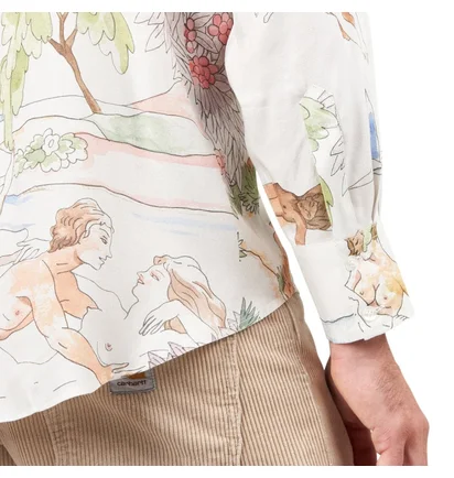 Carne Bollente A Curious Night Allover Shirt (Weiß)