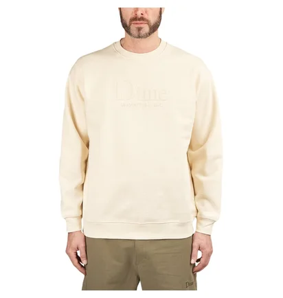 Dime Classic Embossed Crewneck (Creme)