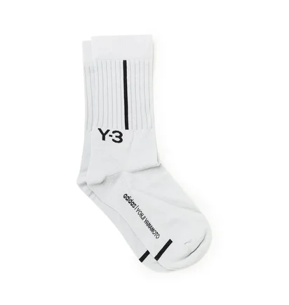 adidas Y-3 Classic Crew Socks (Hellgrau / Schwarz)