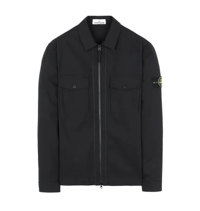 Stone Island Canvas Overshirt (Schwarz)