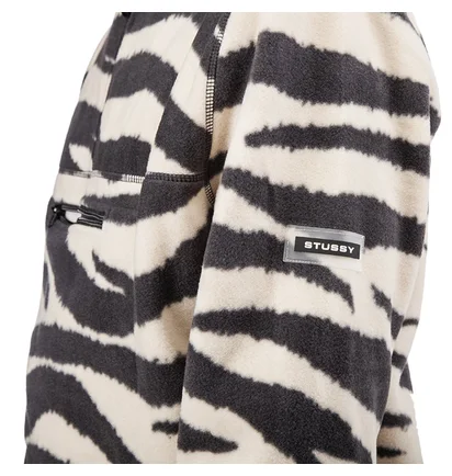 Stüssy Polar Fleece Mock Neck (Zebra)