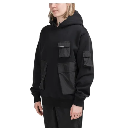 Stüssy WMNS Cargo Fleece Hoodie (Schwarz)
