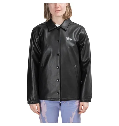 Stüssy WMNS Pu Coach Jacket (Black)