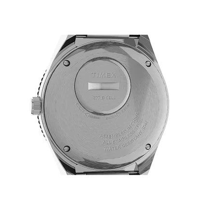 Timex Archive Q Timex Reissue 38mm Stainless Steel Bracelet (Silber / Schwarz)