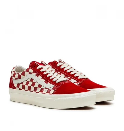 Vans Vault UA OG Old Skool LX (Rot / Checkerboard)