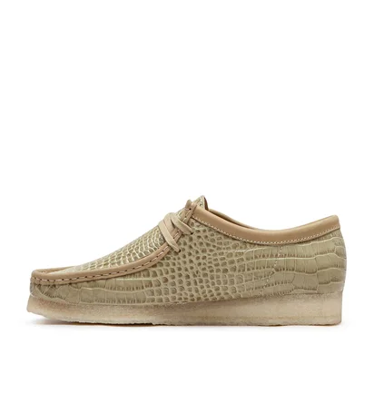 Clarks Originals Wallabee Maple Croc (Beige)