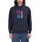 by Parra Wave Block Tremors Hooded Sweatshirt (Navy)
