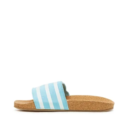 adidas Adilette W Cork (Hellblau / Weiß)