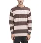 Chrystie NYC Stripe Logo Longsleeve (Rosa / Braun)