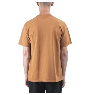 Dime Classic Logo Embroidered T-Shirt (Braun)
