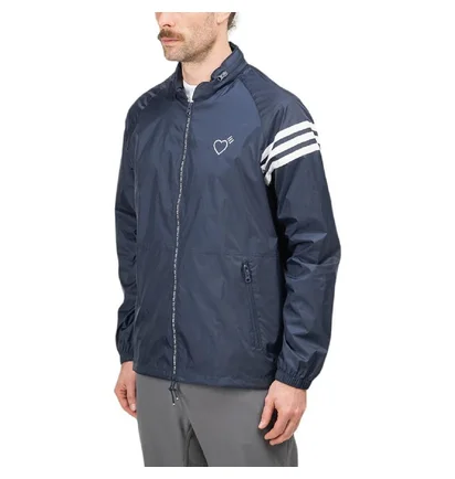 adidas x Human Made Windbreaker (Navy / Weiß)