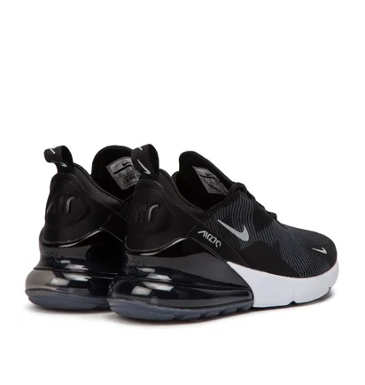 Nike Air Max 270 Knit Jacquard GS (Schwarz / Grau)