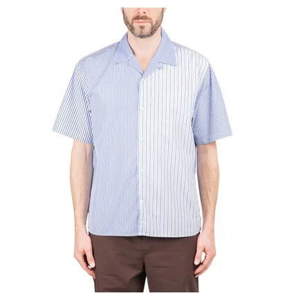 Norse Projects Carsten SS Poplin Shirt (Blau / Weiß)