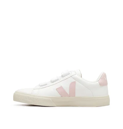 Veja WMNS Recife Logo Chromefree Leather (Weiss / Pink)