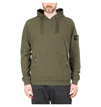 Stone Island Patch Hoodie (Khaki)