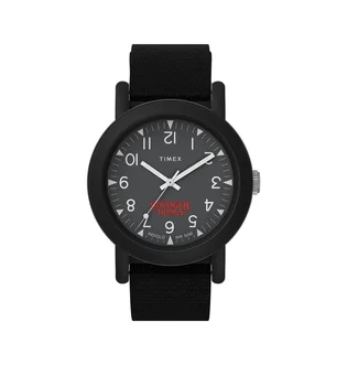 Timex Camper x Stranger Things 40mm Fabric Strap Watch (Schwarz)