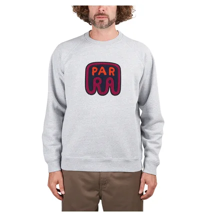 by Parra Fast Food Logo Crew Neck Sweatshirt (Grau)