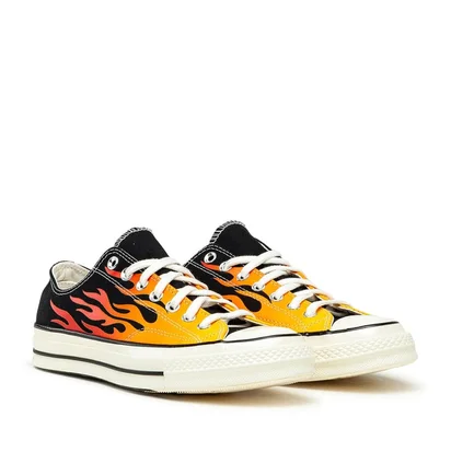 Converse Archive Print Chuck 70 Low (Schwarz / Rot / Orange)