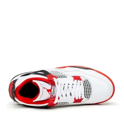 Air Jordan 4 Retro 'Fire Red' (Weiß / Rot)