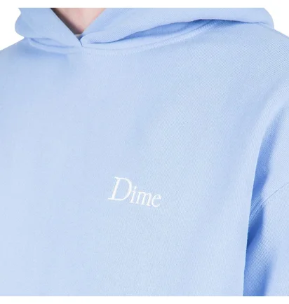 Dime Classic Small Logo Hoodie (Hellblau)