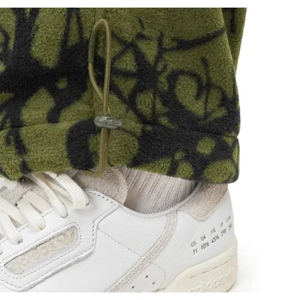 Dime Tree Print Fleece Pants (Olive / Schwarz)