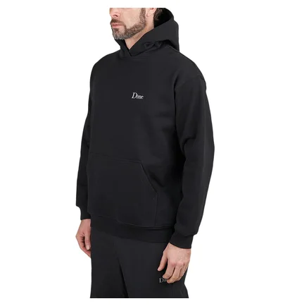 Dime Classic Small Logo Hoodie (Schwarz)