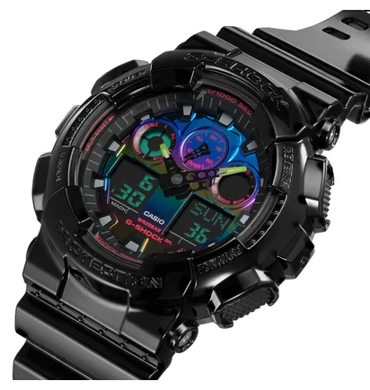 Casio G-Shock GA-100RGB-1AER (Schwarz / Multi)