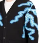 Pleasures Volt Jacquard Cardigan (Schwarz / Blau)