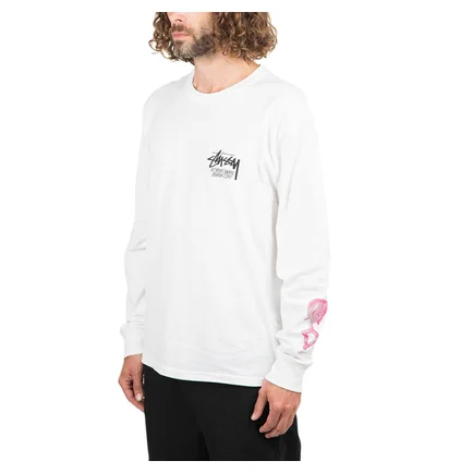 Stüssy Masked Longsleeve (Weiß)