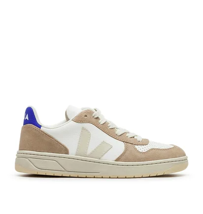 Veja V-10 Chromefree Leather (Weiß / Beige)