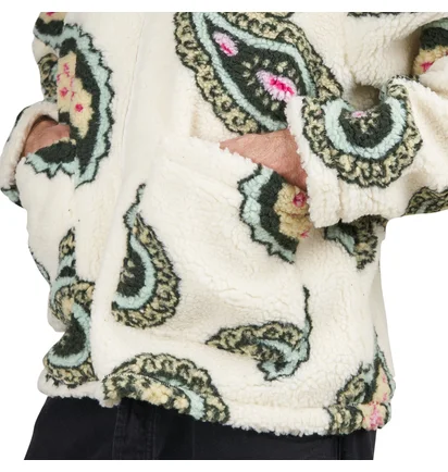 Obey Paisley Sherpa Jacket (Beige / Multi)