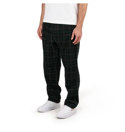 Carhartt WIP Flint Pant Cotton Breck Check Print (Grün)