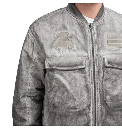 Liberaiders Overdyed Bomber Jacket (Schwarz / Grau)