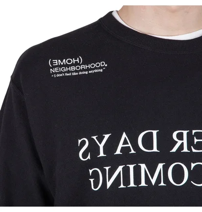 Neighborhood Home / C-Set UP Crew Sweat and Pant (Schwarz)