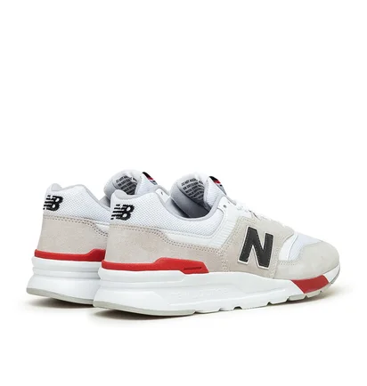 New Balance CM997HVW (Weiß / Rot)