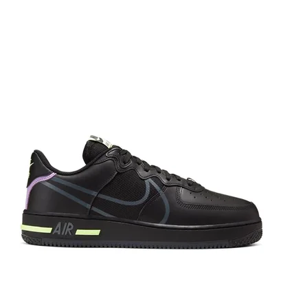 Nike Air Force 1 React (Schwarz / Neon Grün)