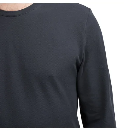 Norse Projects Jesper Coolmax Pique Longsleeve (Navy)
